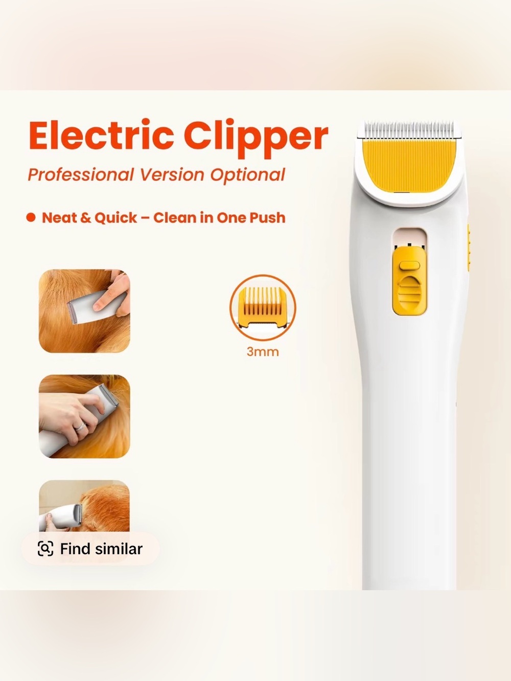 NWT 5-in-1 Grooming Kit with Vacuum Brush & Hair Trimmer for Dogs & Cats - Picture 7 of 7